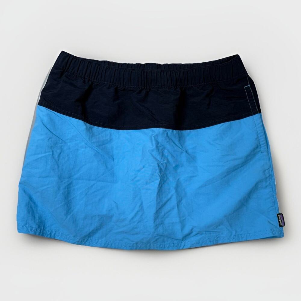Patagonia Baggies Blue Colorblock Board Skirt Women's Size Medium
